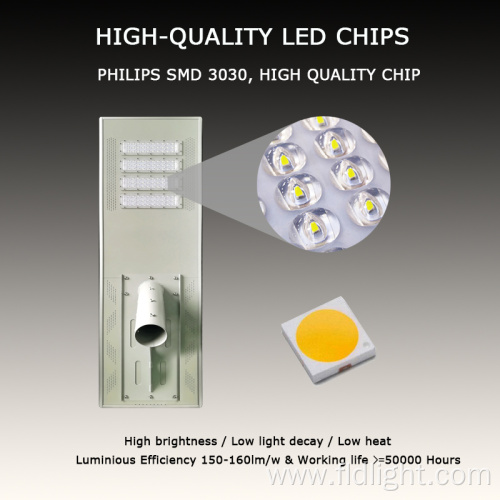 chip solar integrated light pir control street light